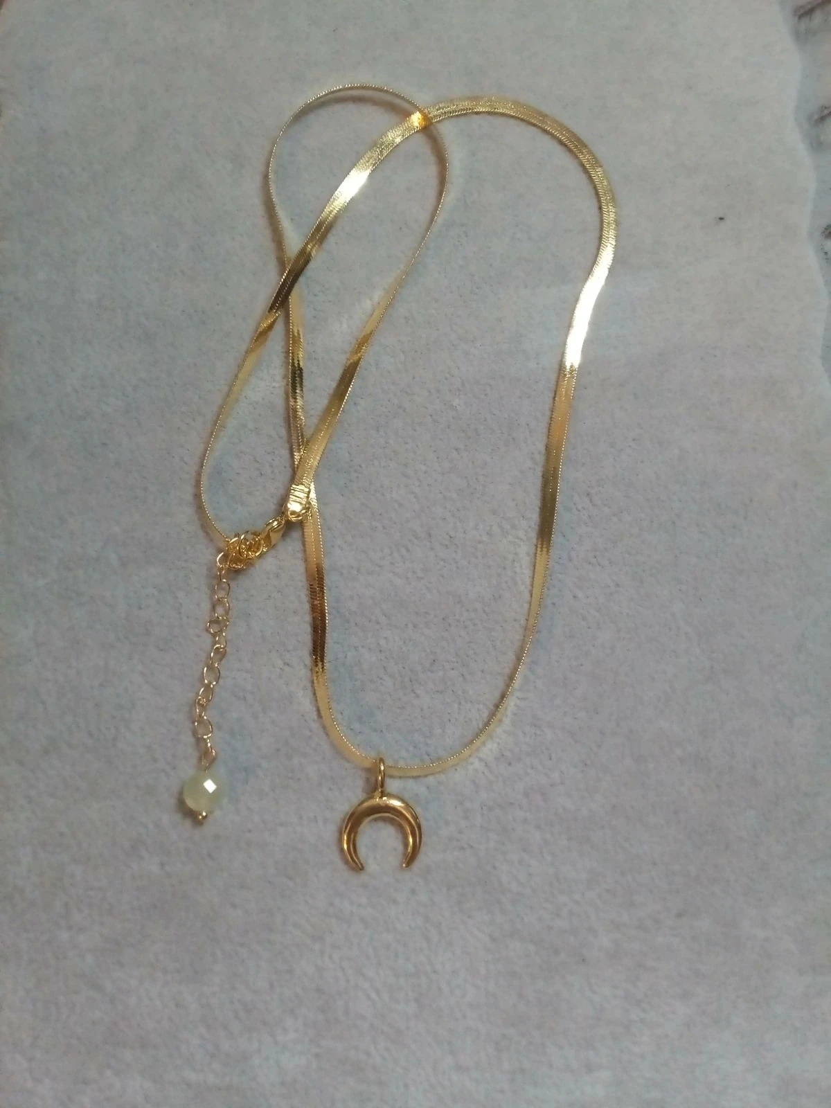 Collar luna y piedra de jade nefritas – photo 2